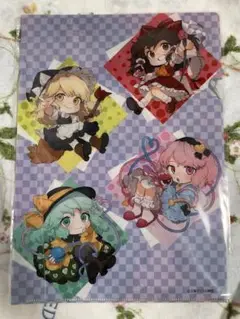東方　クリアファイル　霊夢，魔理沙，さとり，こいし
