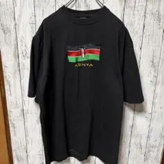 美品】キャバン アートTシャツ 黒 コスタリカ ユニセックス オーバー