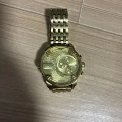 DIESEL ゴールド クォーツ腕時計