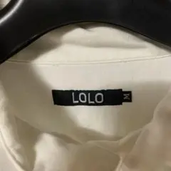LOLO プルオーバー 長袖シャツ ホワイト Mユニセックスのサムネイル