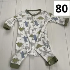 恐竜柄ロンパース 80 ベルメゾン