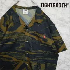 【TIGHTBOOTH】オリジナルカモ柄　オープンカラー　半袖シャツのサムネイル