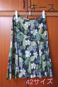 キース　麻混スカート　42サイズのサムネイル
