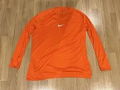 Nike Dri-FIT オレンジ 長袖カットソー XXL