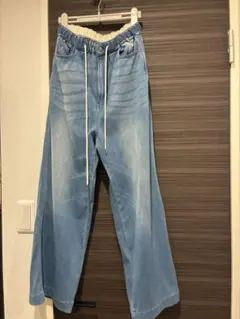 ワークマンWORKMAN デニム ワイドパンツ Sサイズのサムネイル