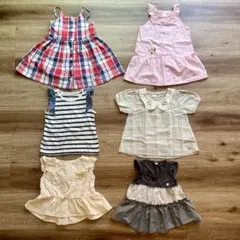 女の子 夏服 90cm 95cm 6点セット ミキハウス ワンピース トップスのサムネイル