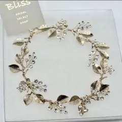 bliss ブライダル ヘアアクセサリー　ヘッドドレス ゴールドのサムネイル