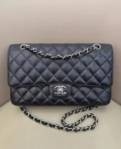 極美品ブラック レザー キルティング バッグほぼ未使用