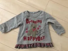 キッズ　90 長袖　トップス　トレーナー　女の子　ワンピース　冬　暖かい