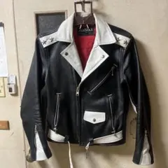 JIMSINN ダブルライダースジャケット 34