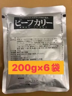新宿中村屋　じっくり炒めた玉ねぎと牛肉の旨み　ビーフカリー 200g×6袋のサムネイル