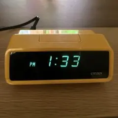 CITIZEN パタパタ時計 レトロ イエロー - メルカリ