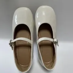 ホワイト バレエシューズ フォーマルシューズ