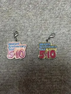 嵐　5×10 会場限定チャーム　２個セット　東京ドーム、国立霞ヶ丘競技場