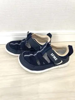 【美品】IFME キッズサンダル ウォーターシューズ 16.0 ネイビー