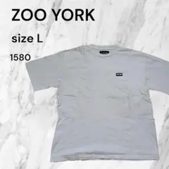 ZOO YORK Tシャツ サイズL 半袖白シャツ　ワンポイント　ポケット付きのサムネイル
