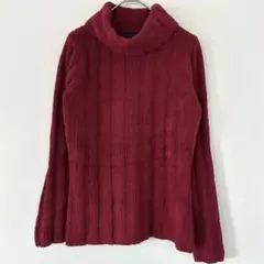 ベーシックエディションズ【S】ニット タートルネック 長袖 無地 ポリエステル