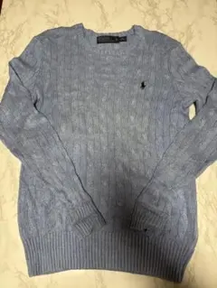 Polo by Ralph Lauren ケーブルニットセーター XS ブルー