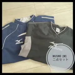Mizuno 長袖ジャージ M グレー/ネイビーのサムネイル