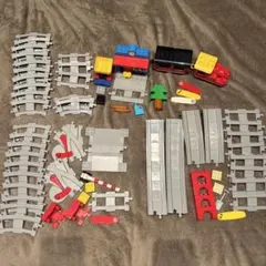 レゴ　デュプロ　10874 おしてGO機関車デラックス　他踏切、鉄道橋3点セット