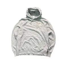 7AS4 Champion ロゴ刺繍スウェットパーカー　フーディー　グレー　古着