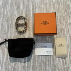 お値下げ中☆HERMES シェーヌダンクル ゴールド スカーフリング