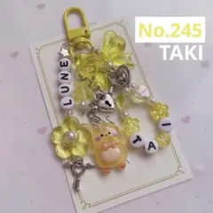 no.245 ♡ 韓国ビーズキーホルダーストラップオーダー &TEAM タキ
