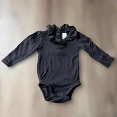 H&M ロンパース　ボディースーツ　ブラック　 9〜12month