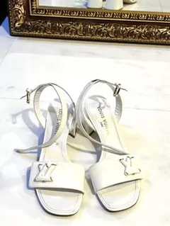 ルイヴィトン LV シェイクライン サンダル ホワイト 白 靴 パンプス