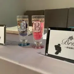 花びら　ウエディング　ウェルカムスペース　テーブル