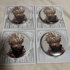 【ヒロアカ】　爆豪勝己　缶バッジ４点セット　ジャンプキャラクターズストア