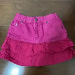 ★美品★ラルフローレン★フリルスカート★120★ピンク★