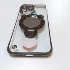 スマホケース iPhone 15Pro Max用 ケース クリア ブラック