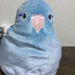 【ほぼ新品】 フェリシモ　小鳥部　インコクッション　インコ　マメルリハのサムネイル