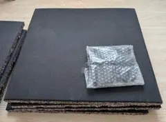 GYMMAT ゴムマット 50cm×50cm×25mm ブラック 4枚セット