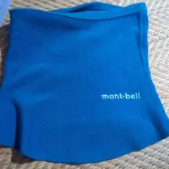 mont-bell フリース ネックゲーター 青