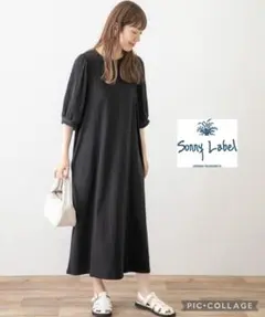 アーバンリサーチ　URBANRESEARCH プリーツスリーブ カットワンピース