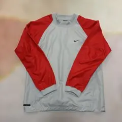 NIKE ナイキ プルオーバー ピステ ナイロン 灰色 赤 L