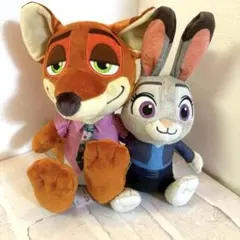 ズートピア2　ニック　ジュディ　ペア　ぬいぐるみ