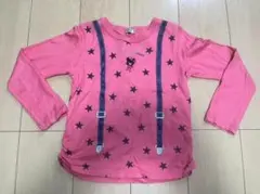 DOUBLE B ピンク 星柄 長袖カットソー 女の子 140