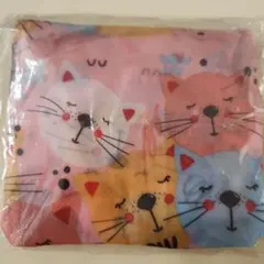【新品·未開封】猫のイラスト 折り畳み式 軽量 エコバッグ