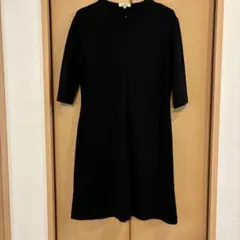 東京スタイルadress ブラック ワンピース 7分袖丈11号 ☆美品☆日本製