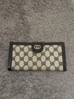 【美品】オールドGUCCI 長財布 ブラック