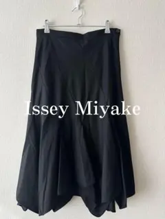 美品】seya. / セヤ アシンメトリー シルク混 スカート ブラック L 