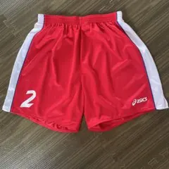 ASICS ハンドボールパンツ 赤