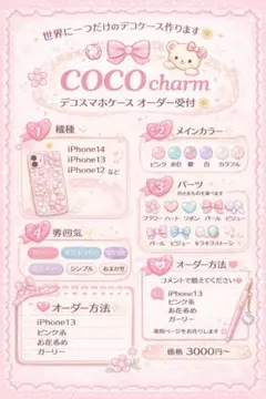 キラキラお花デコ iPhoneケース ハンドメイド クリアスマホケース 韓国風