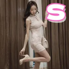 キャバドレス ホワイト タイト ミニ パーティー 控えめ 上品 フォーマル