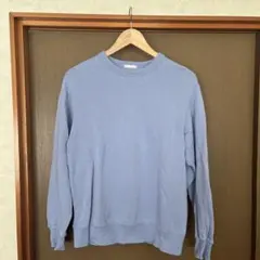 ライトブルー Mサイズ クルーネック トレーナー