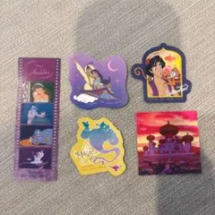 一番くじ　ディズニー クリアブックマーク&ステッカーセット　アラジン