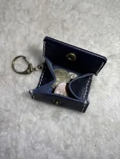 レザー　コインケース　ボックスコインケース マルチケース　コンパクトサイズ